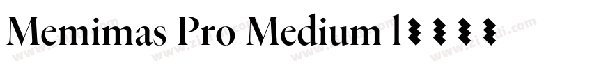 Memimas Pro Medium l字体转换